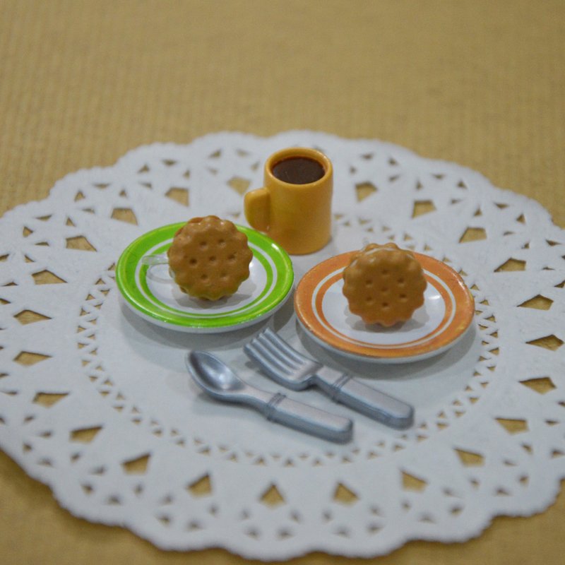 夹心饼干耳环(耳针or夹式) - 耳环/耳夹 - 粘土 咖啡色