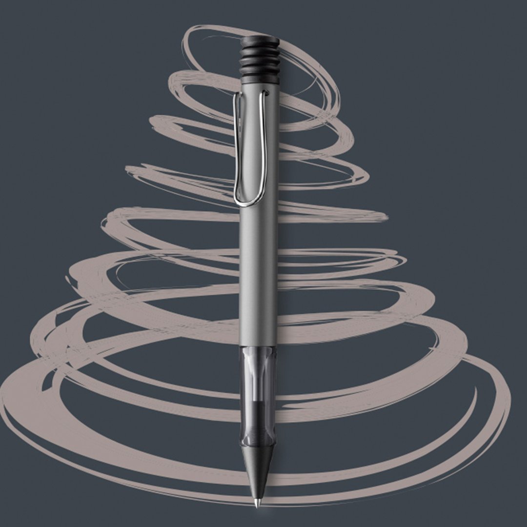 LAMY AL STAR 恒星 原子笔 - 铁灰 - 圆珠笔/中性笔 - 铝合金 灰色