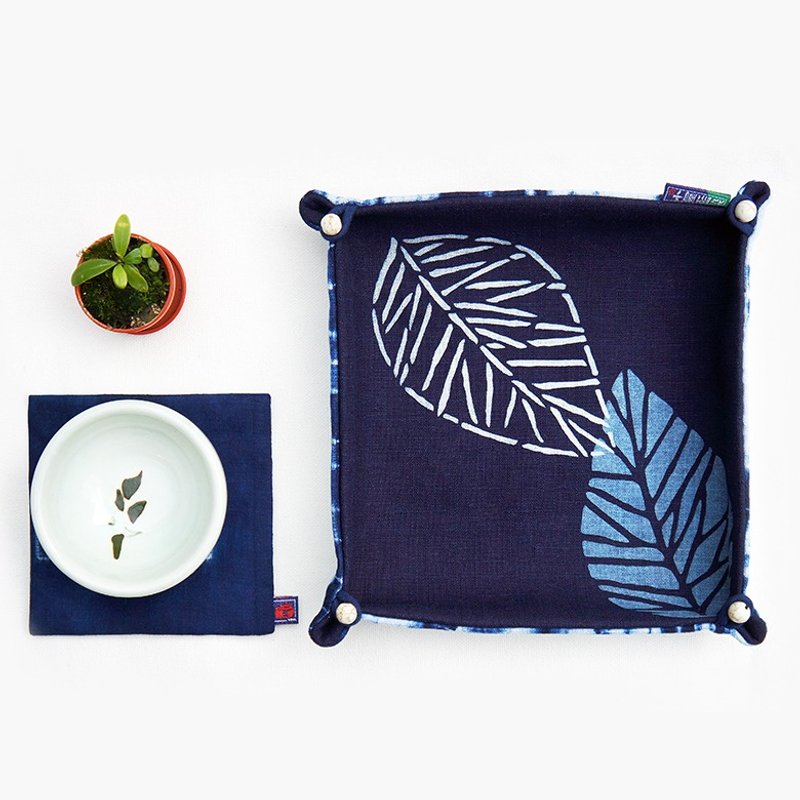 卓也蓝染 - 蓝染置物盒 - 收纳用品 - 棉．麻 蓝色