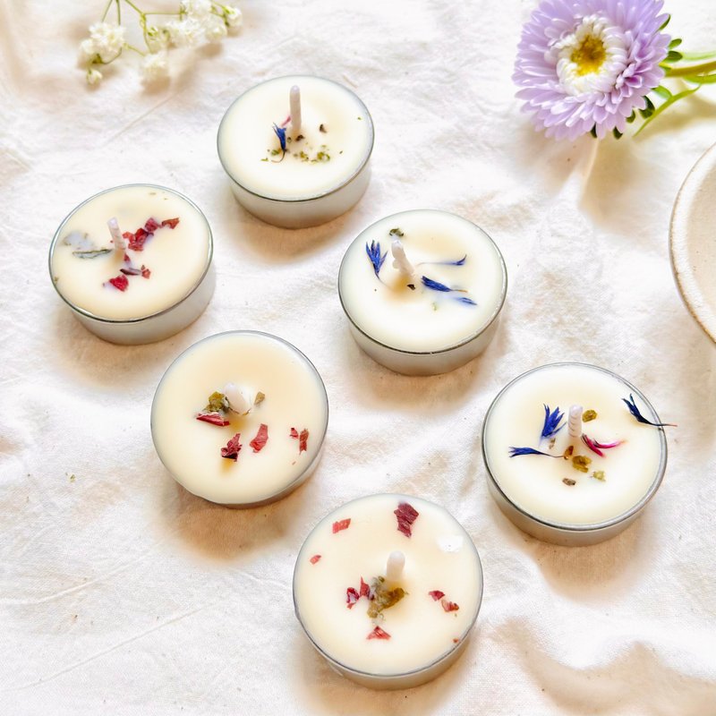 【春分限定】春分疗愈烛光套组 - 蜡烛/烛台 - 蜡 白色