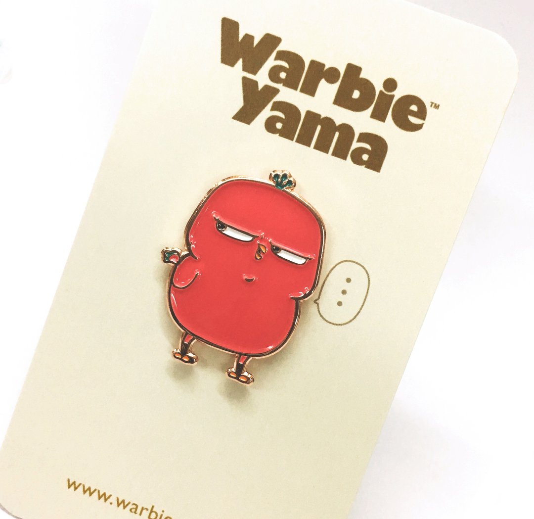 Phebie Enamel Pin (Super Cute Pink Pin) - 胸针 - 其他金属 粉红色