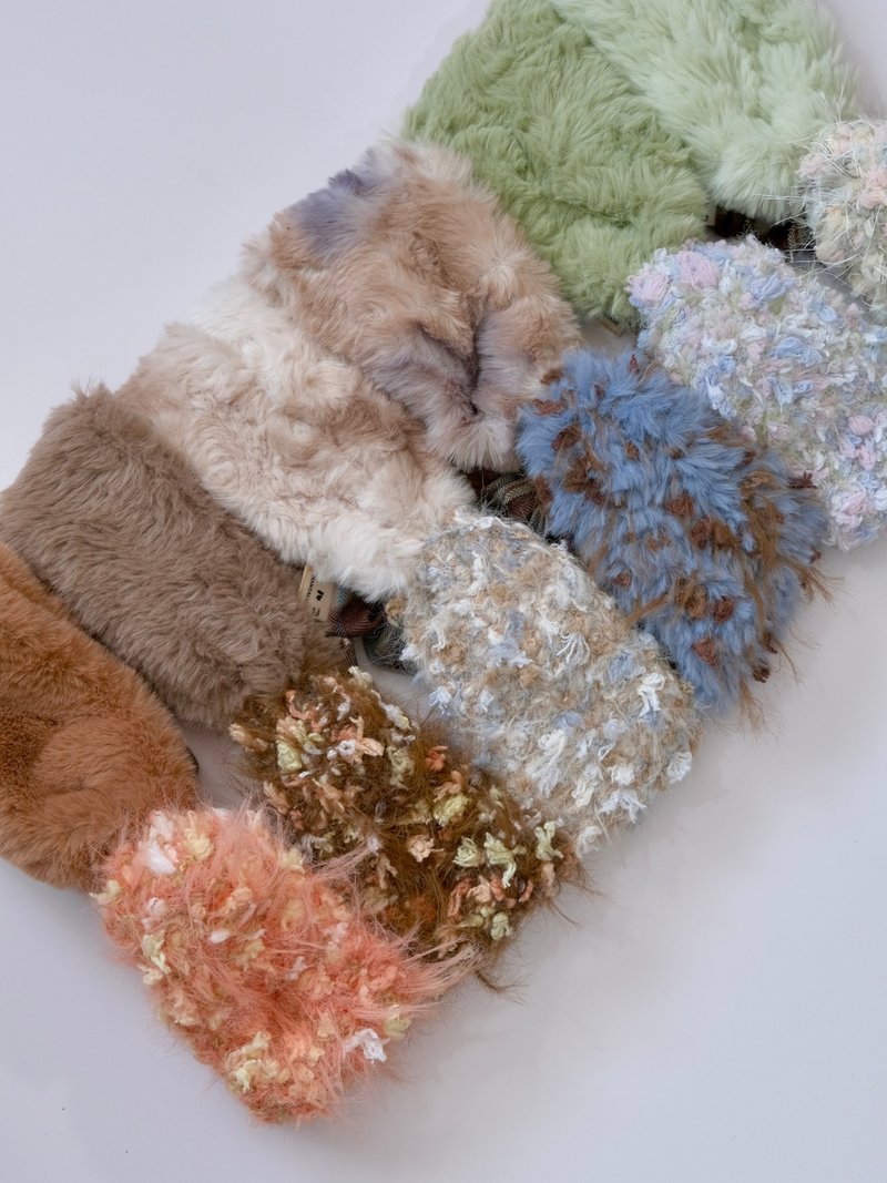 毛毛编织拼接发带第四弹 - 发带/发箍 - 其他材质 