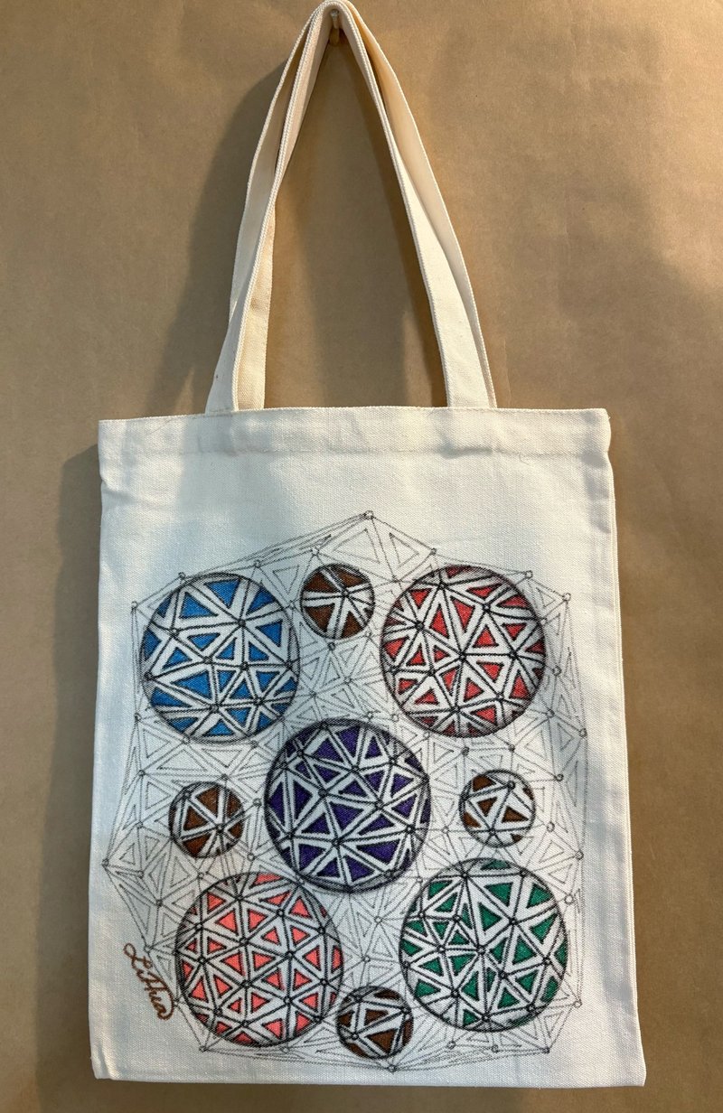 手绘帆布包 - 手提包/手提袋 - 棉．麻 