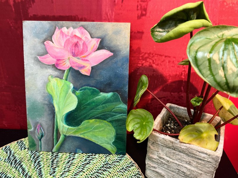 手工绘制画作 荷花画作 - 海报/装饰画/版画 - 环保材料 