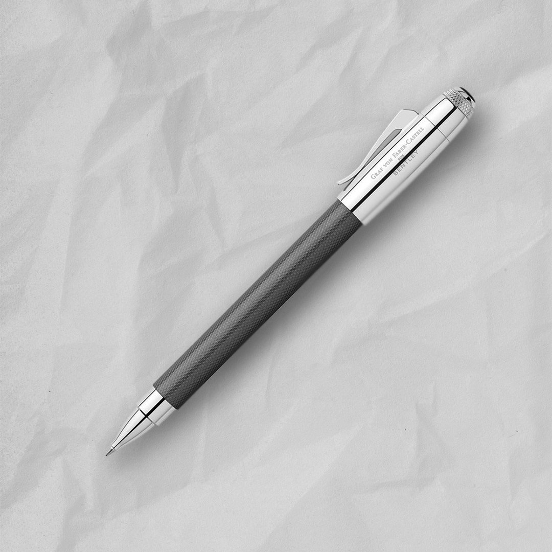 【Graf von Faber-Castell】宾利联名系列钢珠笔-银钨 VIP刻字 - 钢珠笔 - 其他金属 银色