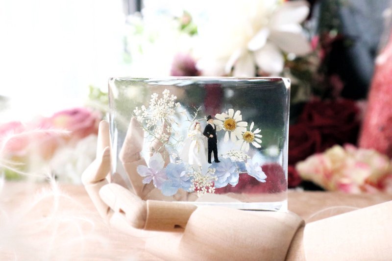 立体花摆设/婚礼/桌上小摆设/纸镇/婚礼礼物/姊妹礼物 - 摆饰 - 其他材质 