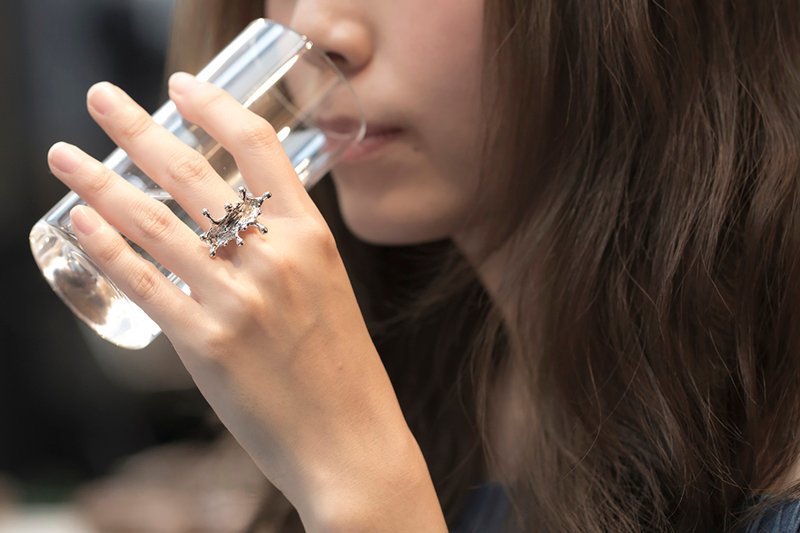 微清新水花戒指 - 戒指 - 其他金属 银色
