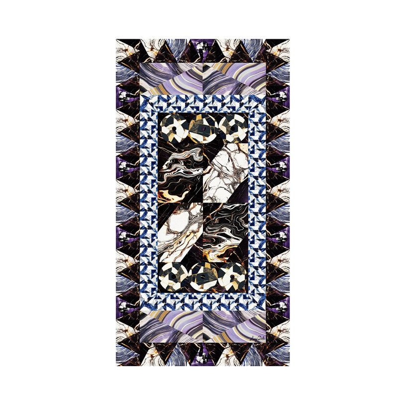 ::真丝棉轻薄大围巾::披肩/裹裙/沙滩巾::多功能百搭::抽象图案 - 丝巾 - 丝．绢 多色