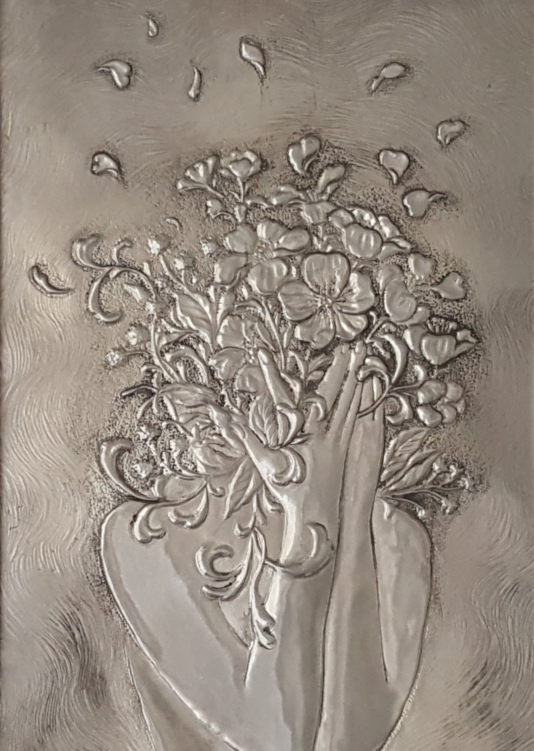 锡雕  中场休息-花开花谢 - 海报/装饰画/版画 - 其他材质 