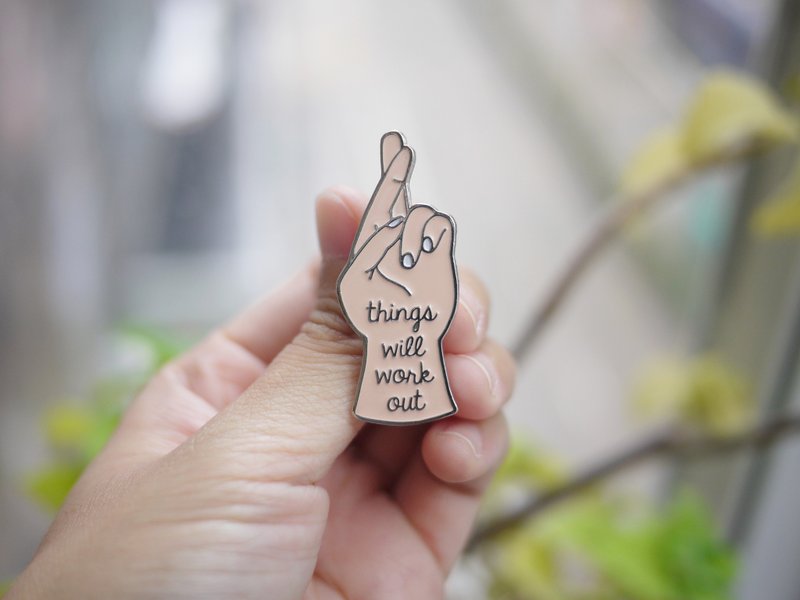 Things will work out别针 胸针 - 胸针 - 其他金属 