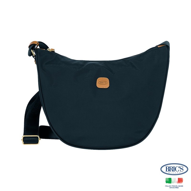 【BRIC' S】X-Bag 半月侧背包-深海蓝 - 行李箱/行李箱保护套 - 其他材质 蓝色