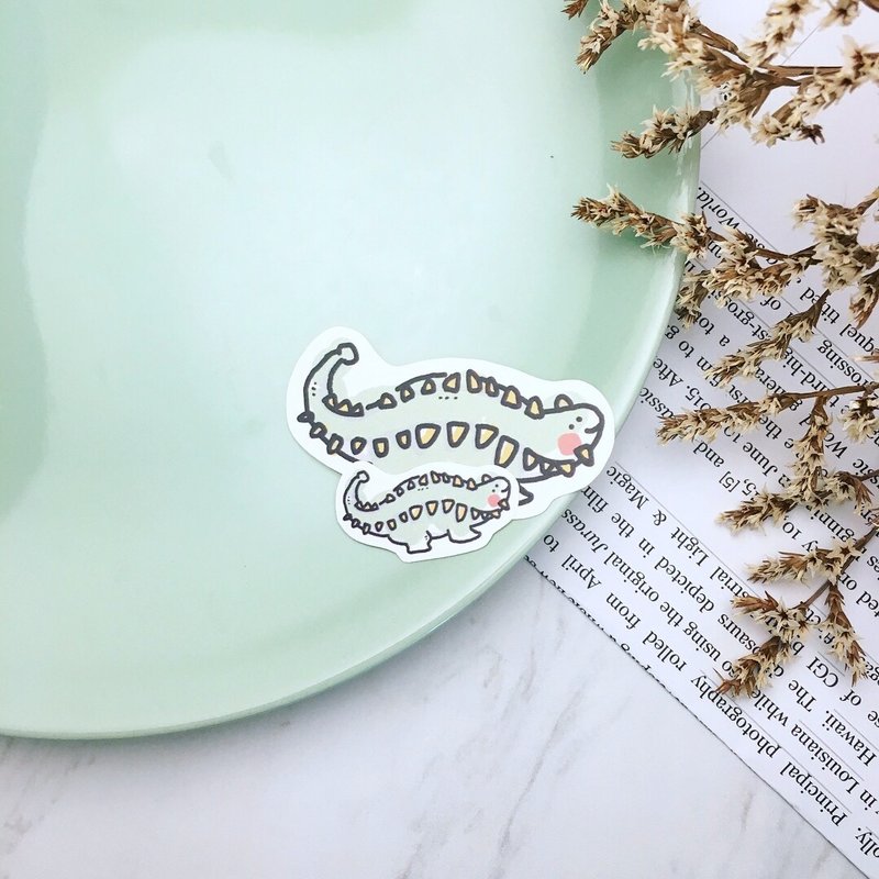 甲背龙 / 大张单张买/ 恐龙研究中心系列 - 贴纸 - 纸 绿色