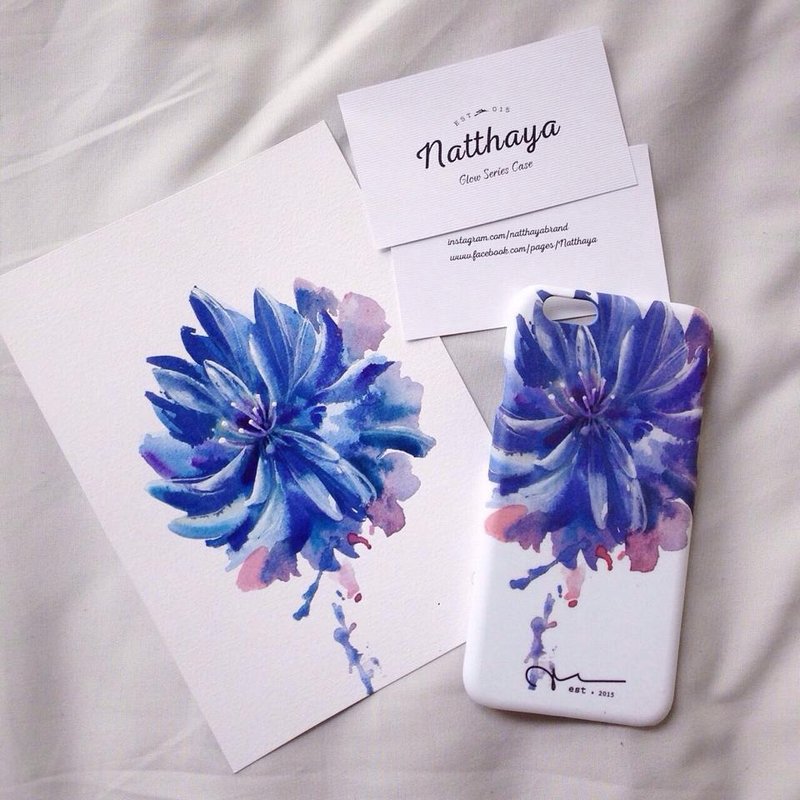 case flower collection - 平板/电脑保护壳 - 塑料 蓝色