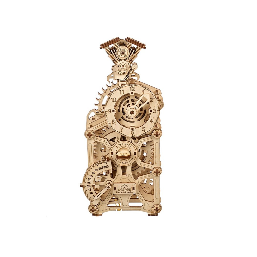 /Ugears/ 引擎时钟 - 木工/竹艺/纸艺 - 木头 