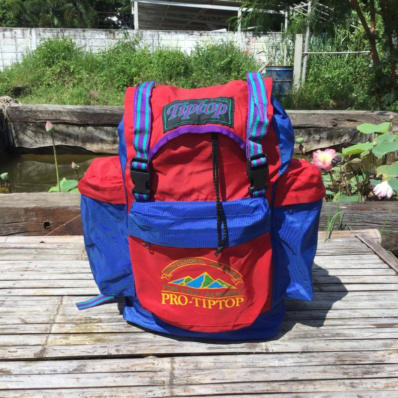 EARTH.er :: Vintage系列 :: │"PRO-TIPTOP"怀旧韩国背包 ● "PRO-TIPTOP" Vintage Korean Backpack │ - 后背包/双肩包 - 聚酯纤维 