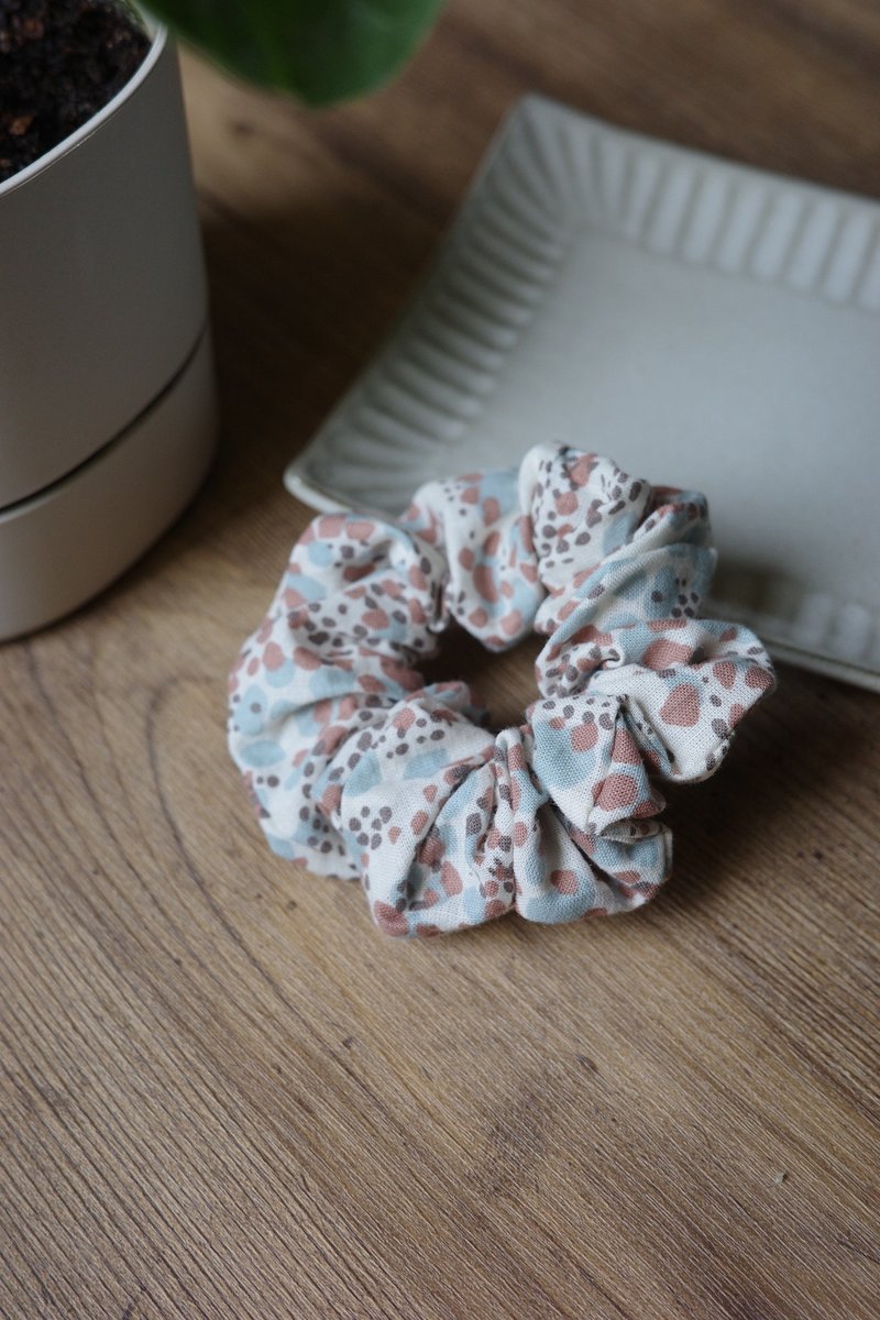 梦境 粉 -  甜甜圈发圈 大肠圈  | 海柏手作 - 发饰 - 棉．麻 白色