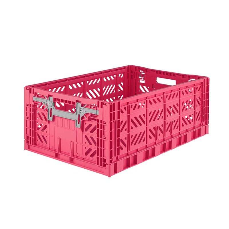 土耳其Aykasa折叠收纳篮(L)-樱桃玫瑰粉 - 收纳用品 - 塑料 