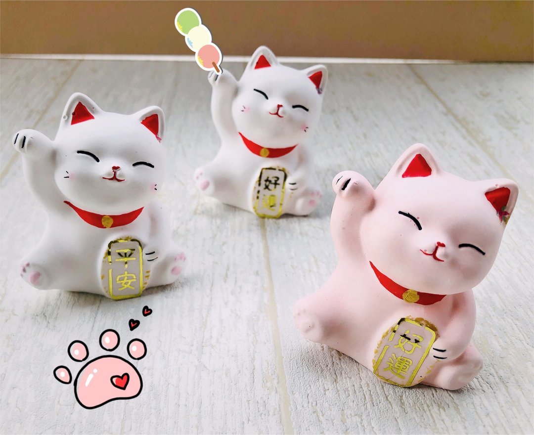 招财猫扩香石—招平安 招好运 招幸福 - 摆饰 - 其他材质 白色
