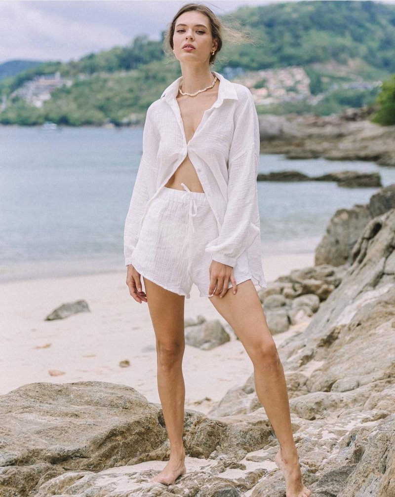 AYA SUNNY DAY : Sandy 短裤 - 中性裤装 - 棉．麻 多色