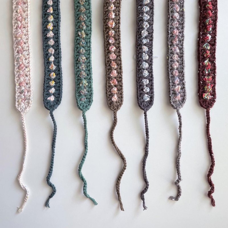 窄版编织发带 - 发带/发箍 - 其他材质 