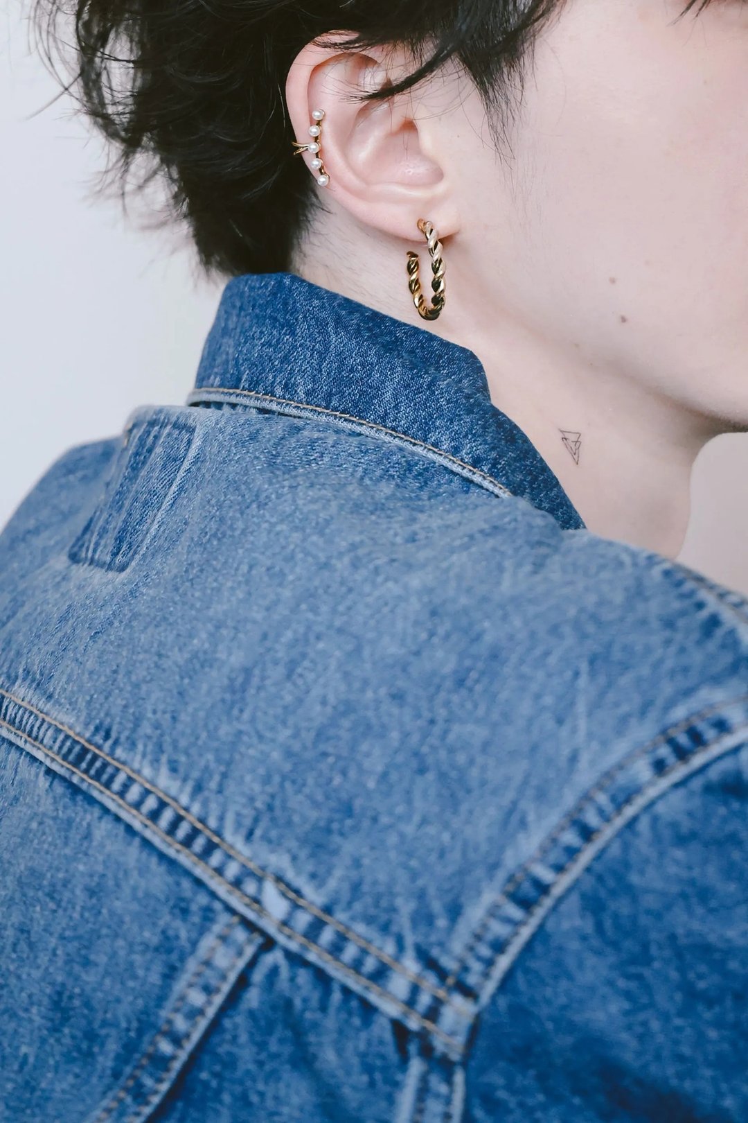 COR-DATE / UNISEX / 圆弧麻花纹路耳环 - 耳环/耳夹 - 其他金属 