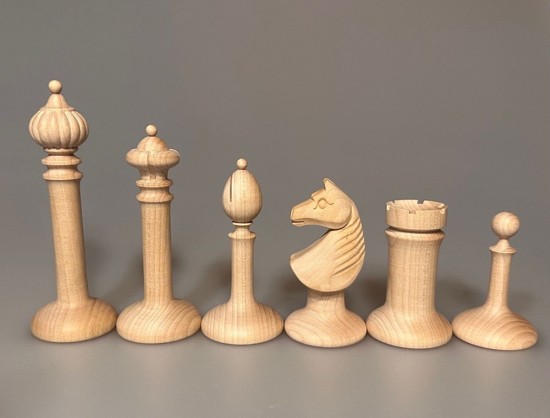 奥地利/捷克西洋棋套装 1915-1935（复制品） - 桌游/玩具 - 木头 黑色