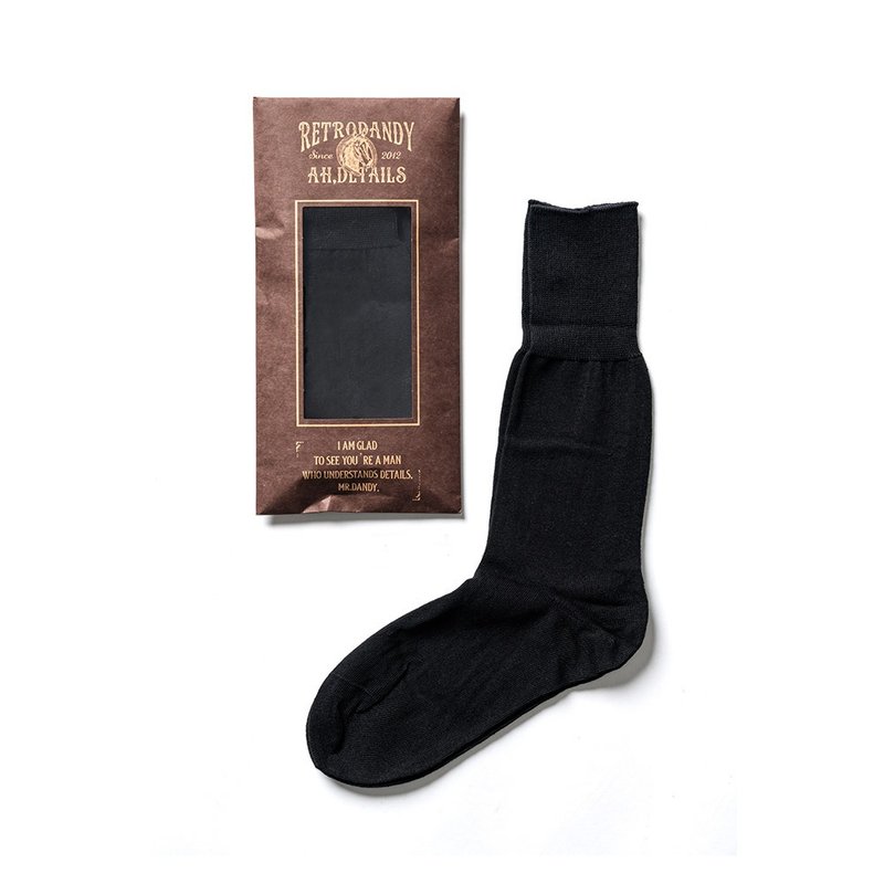 Military Socks (2 pac) - 黑 Black - 袜子 - 棉 