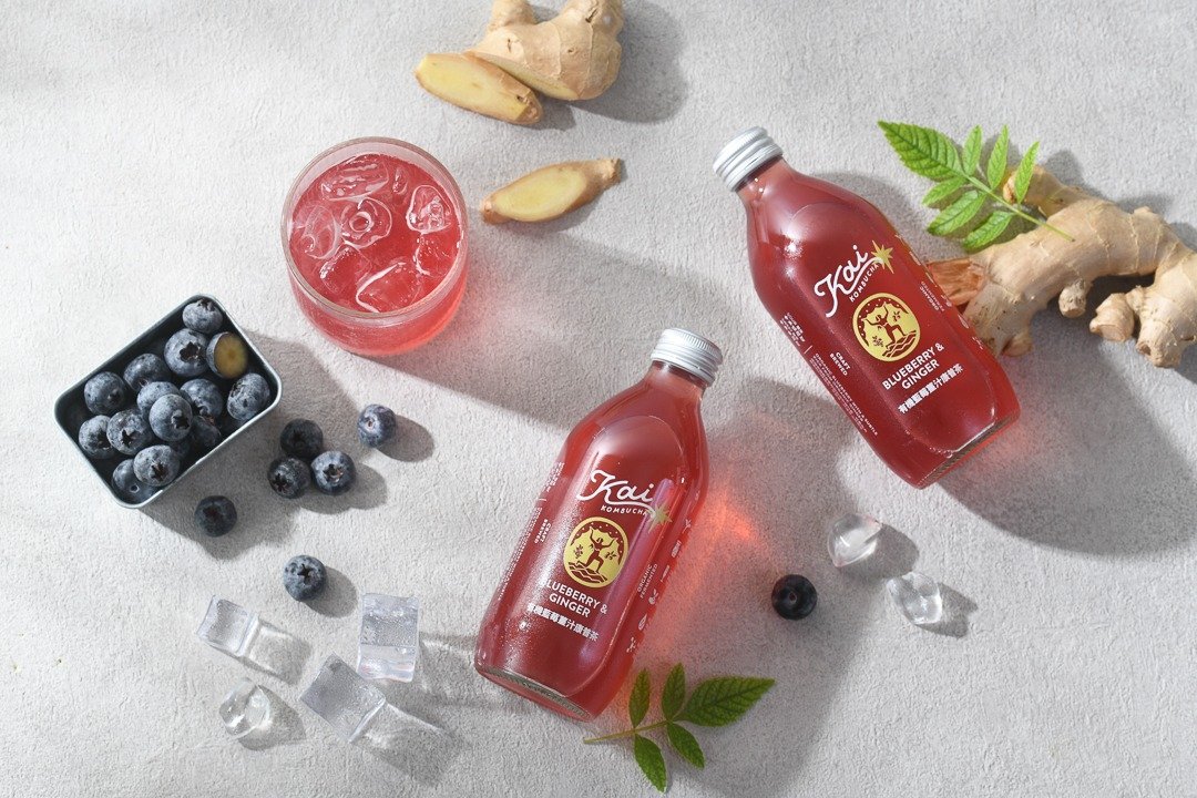 【Kai】有机蓝莓姜汁康普茶 330ml*12瓶 - 健康/养生 - 新鲜食材 多色
