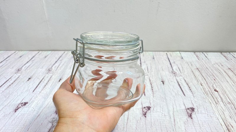 带橡胶密封件的玻璃储物柜复古厨房装饰罐工艺储物柜 - 厨房家电 - 玻璃 