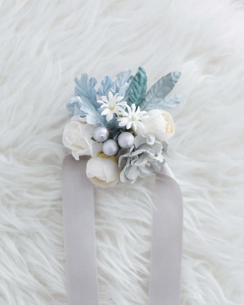 FROZEN - Bridesmaid Bracelet for wedding ceremony - 手链/手环 - 纸 银色