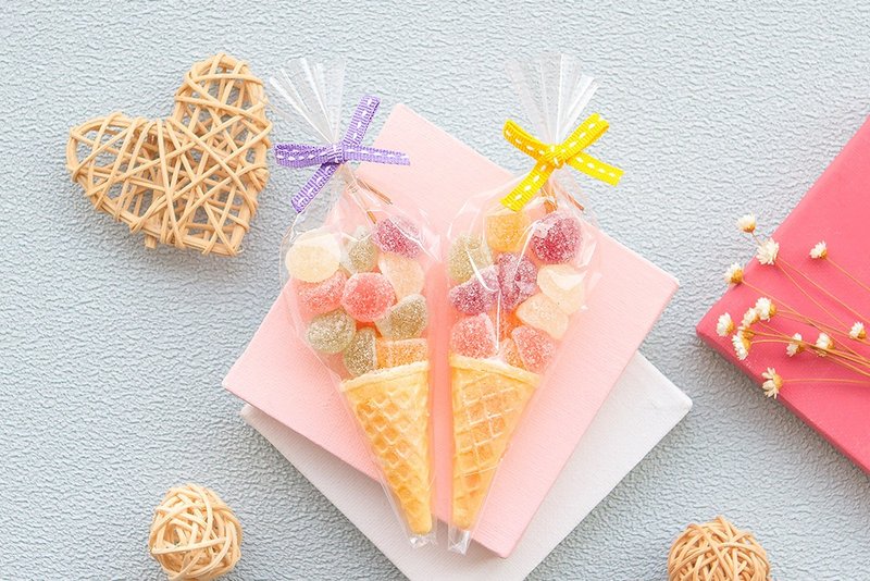 迷你甜筒 QQ软糖 生日分享 宝宝弥月 满月宴 工商礼品 活动赠品 - 零食/点心 - 新鲜食材 多色