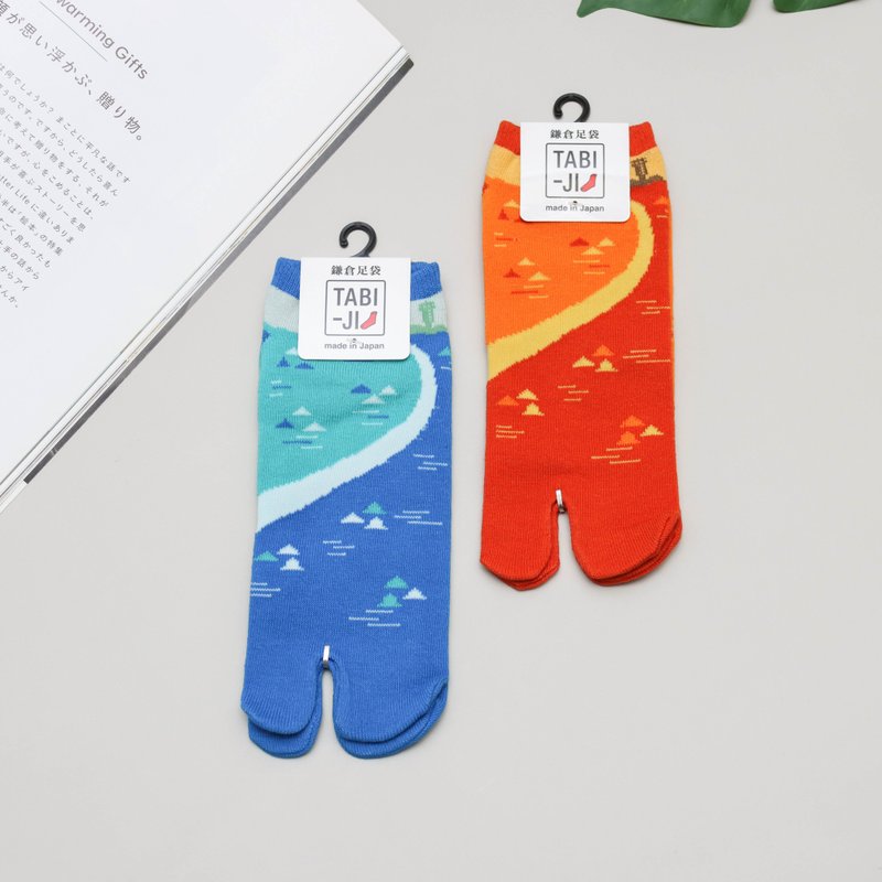 TABI-JI奈良足袋袜(分趾袜)-江之岛 - 袜子 - 棉．麻 
