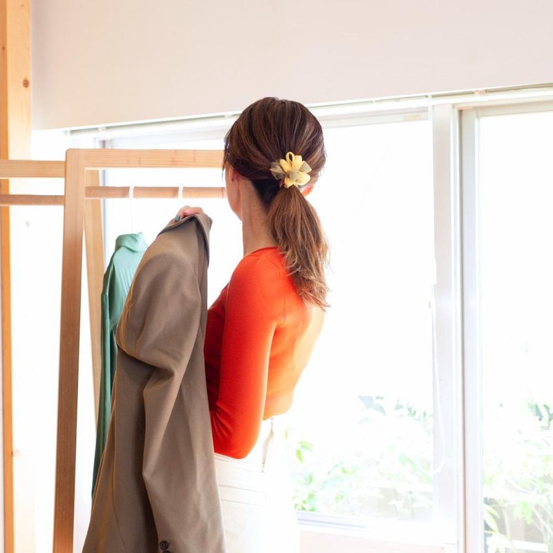 彩绘咲编发圈 | 柿子 - 发饰 - 其他人造纤维 橘色