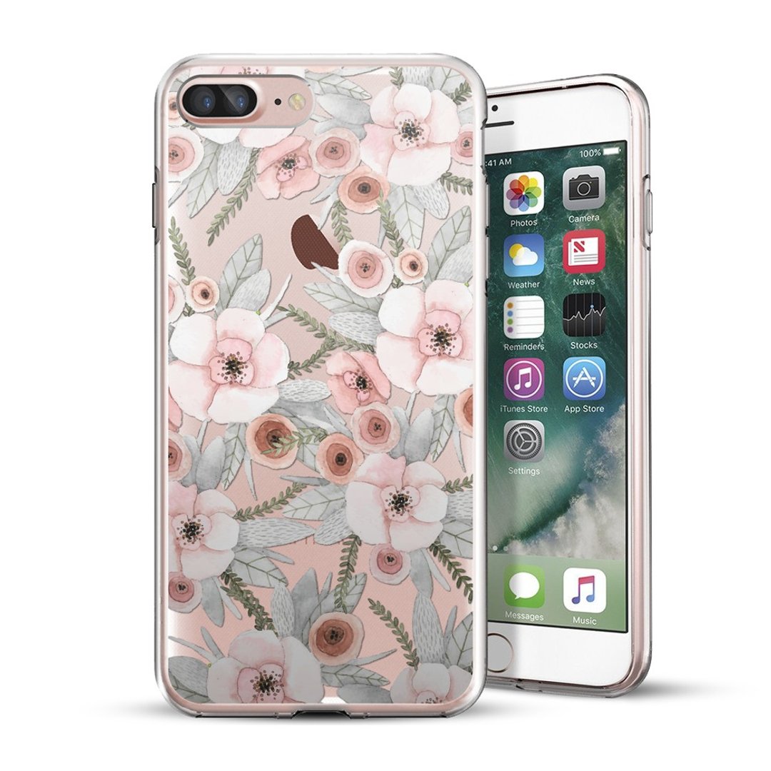 AppleWork iPhone 6/7/8 Plus 原创设计保护壳 - 花丛 CHIP-060 - 手机壳/手机套 - 塑料 粉红色