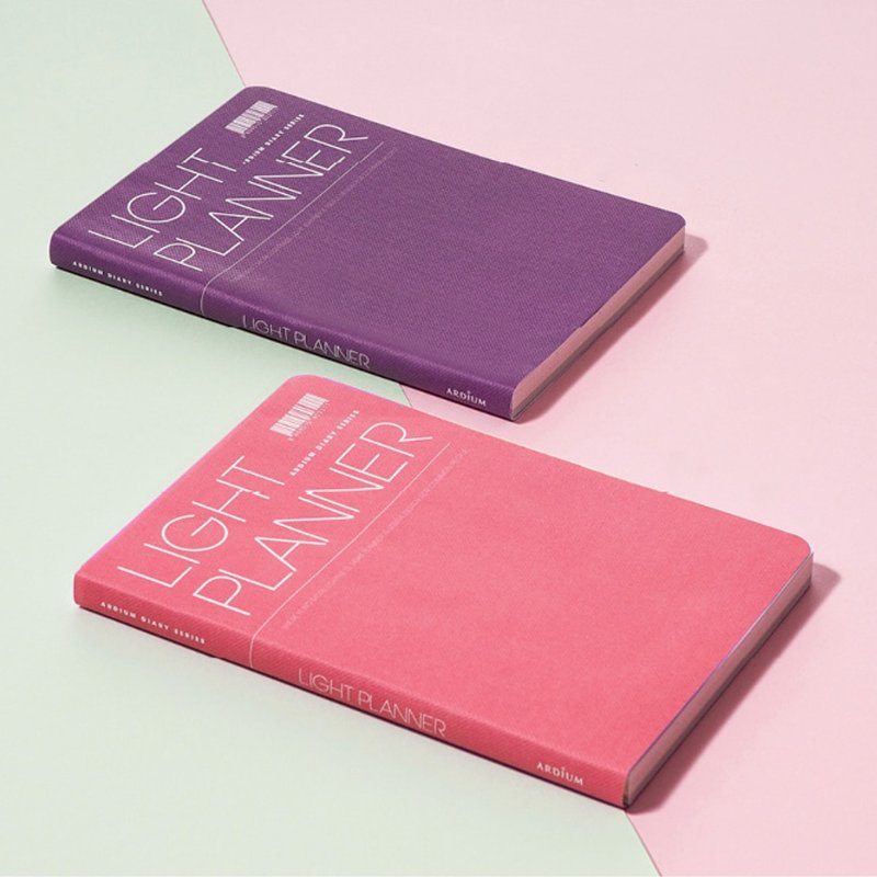 ARDIUM LIGHT PLANNER 月计划行事历 - 粉 - 年历/台历 - 纸 多色