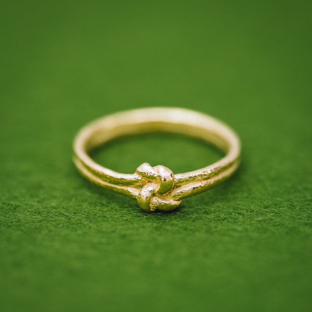 Enmusubi ring wedding #02 - Ethical18K ring - Platinum ring - Japanese knot - - 对戒 - 24k 金 金色