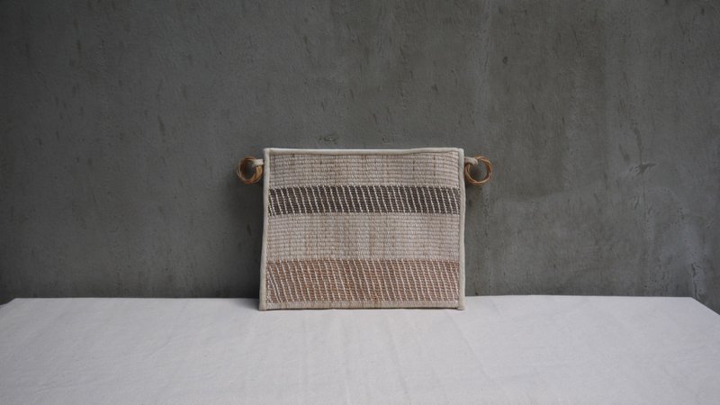 Alufu随身包袋系列 - AS2 - 侧背包/斜挎包 - 棉．麻 卡其色