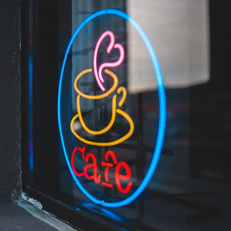 咖啡 霓虹灯 Coffee Shop Neon Sign 招牌 Logo - 灯具/灯饰 - 压克力 透明