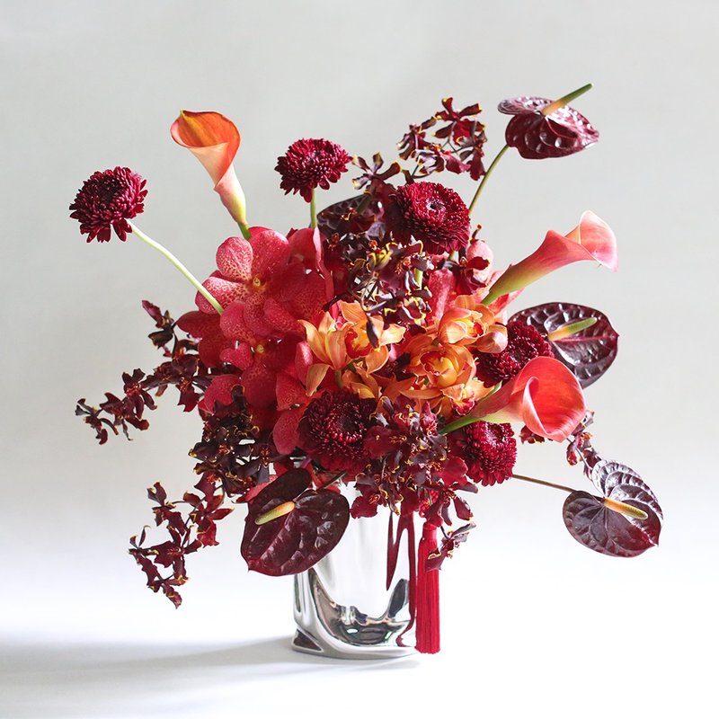 【赭色】春节盆花/ 双北限定 - 干燥花/捧花 - 植物．花 红色