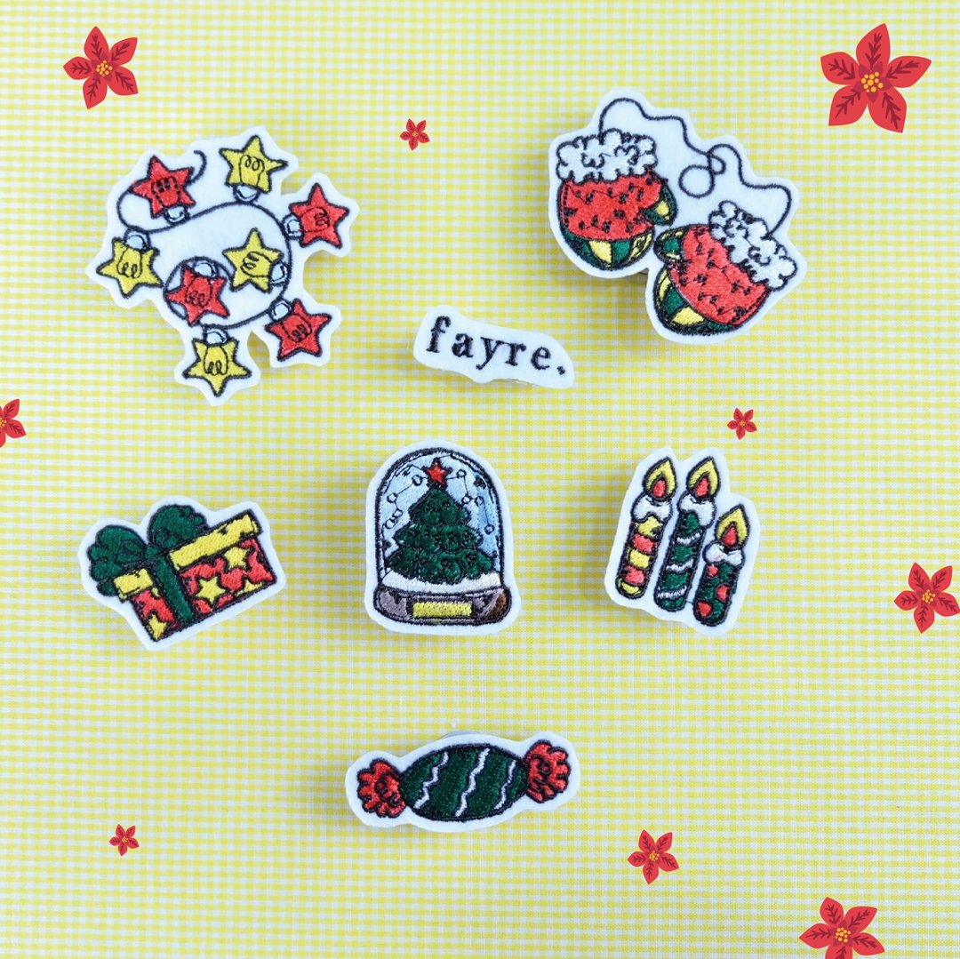 Christmas Patch  Set 2 - Holly Jolly - 其他 - 绣线 红色