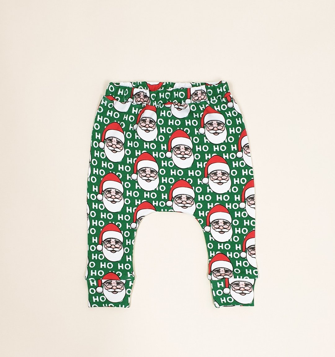 Christmas Santa baby pants, Holiday baby pants, Xmas baby gift, Green pants - 童装裤 - 棉 多色