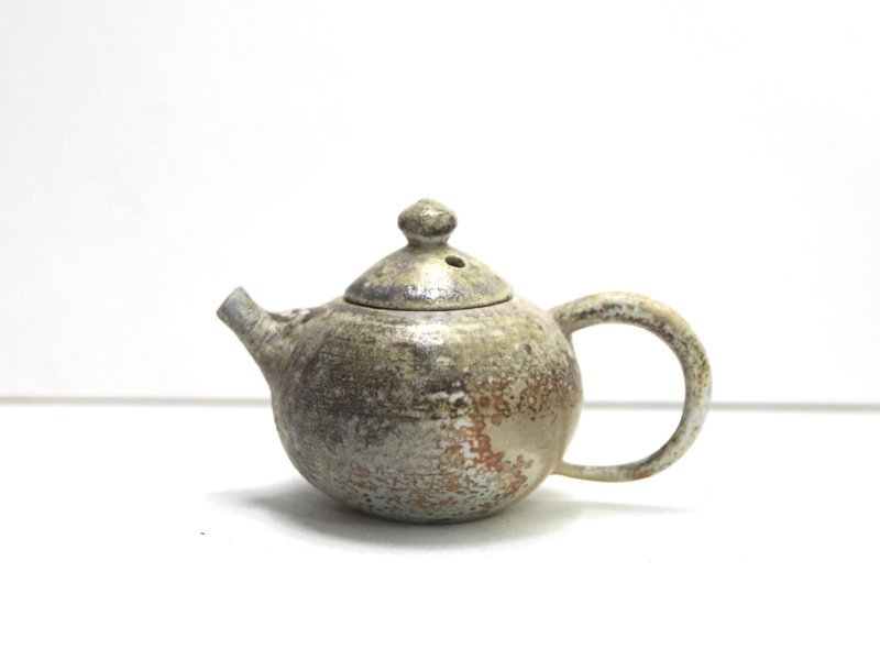 藏菁ㅣ柴烧 瓷土 茶壶 - 茶具/茶杯 - 陶 