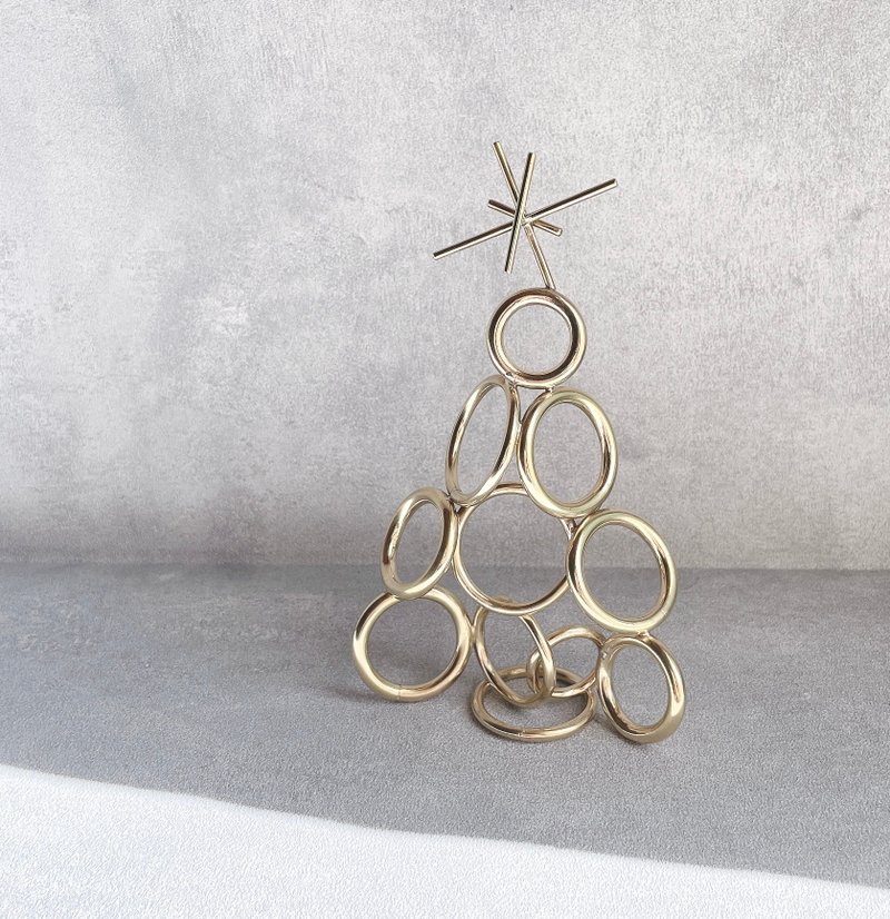 Ring 黄铜戒指圣诞树 中尺寸 - 摆饰 - 铜/黄铜 金色