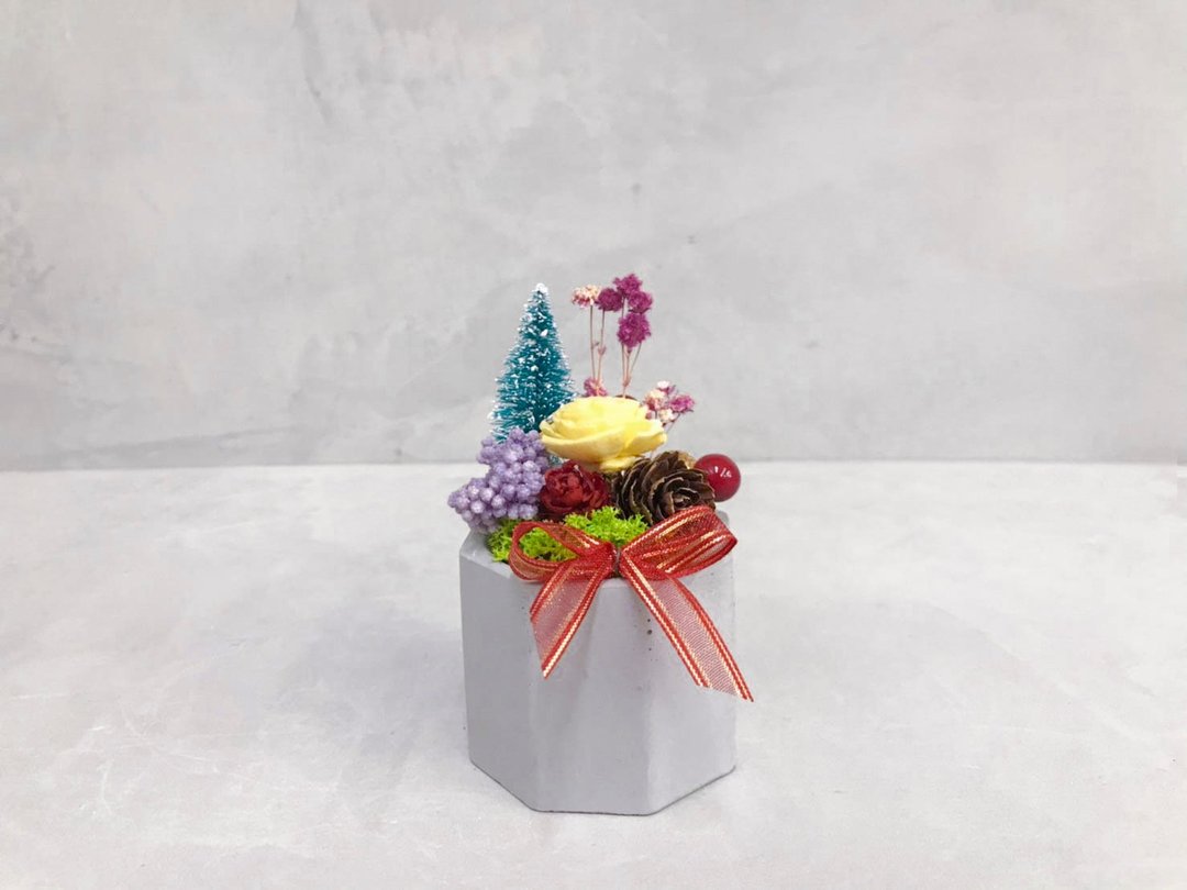 八角盆干燥花│限量款 - 摆饰 - 水泥 