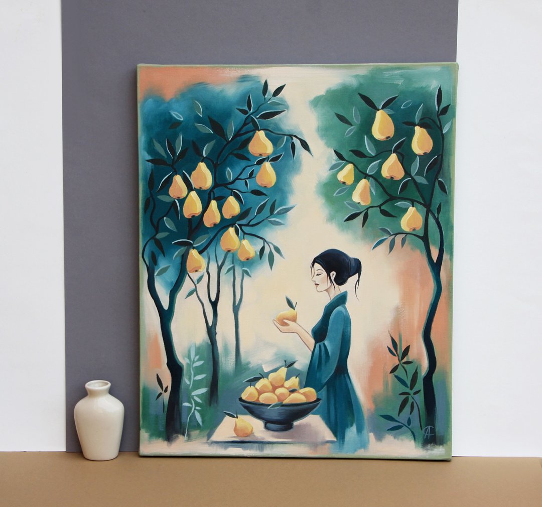 亚洲山水画  梨原创艺术  乡村艺术品  中国墙艺术 - 海报/装饰画/版画 - 其他材质 多色