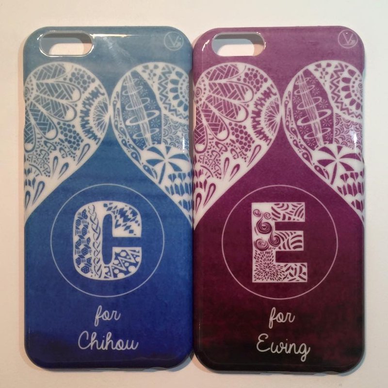 颜色/文字 定制化 – 禅绕风手机壳 - 手机壳/手机套 - 塑料 紫色