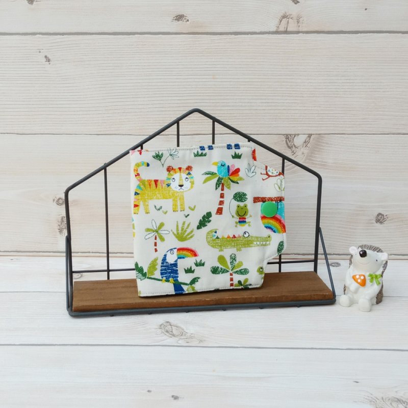 【口罩收纳夹】森林动物/海外订单需购买2个才出货 - 收纳用品 - 棉．麻 蓝色