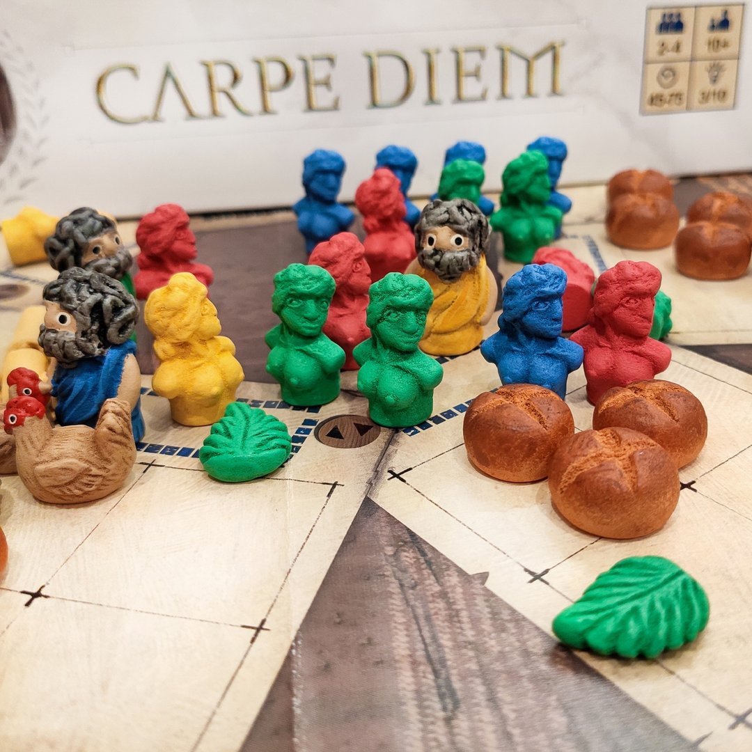 与 Carpe Diem 棋盘游戏兼容的豪华资源代币 - 桌游/玩具 - 其他材质 