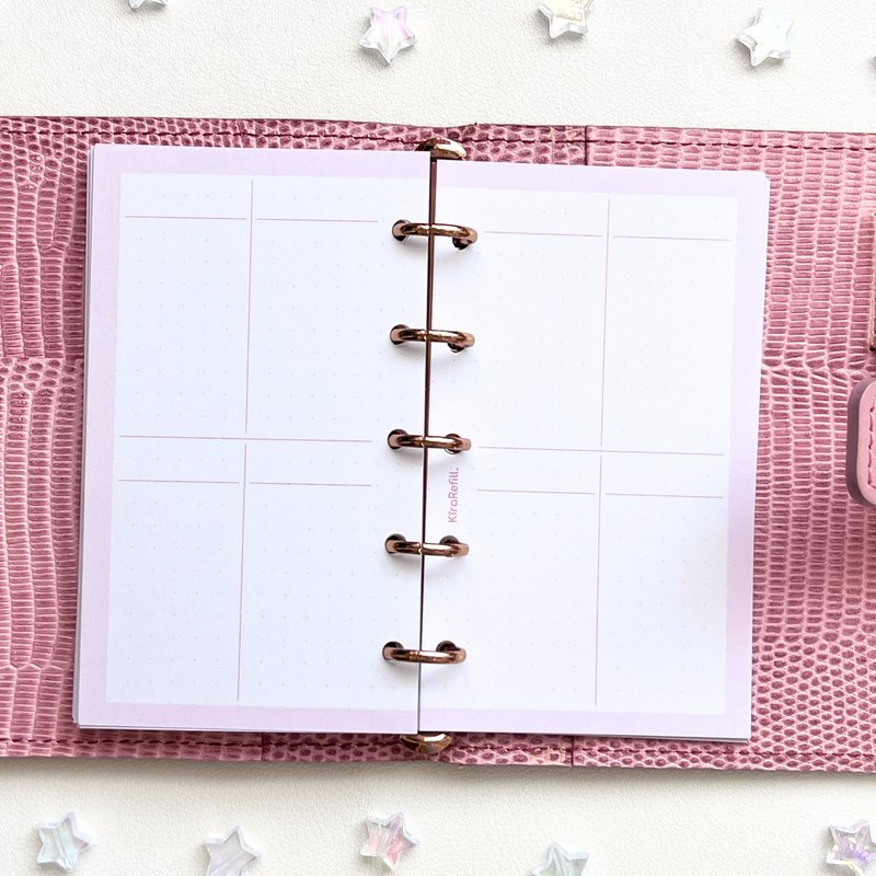 周志八格内页 (Micro 5 尺寸) - 笔记本/手帐 - 纸 多色