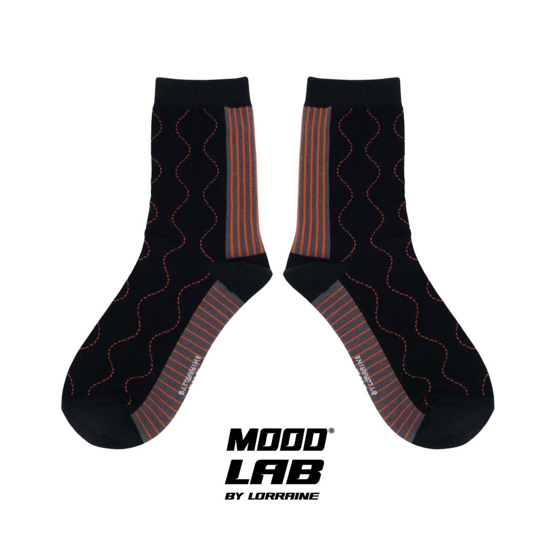 MOODLABBYLORRAINE | NAVY MA -1 袜子 - 袜子 - 棉 蓝色